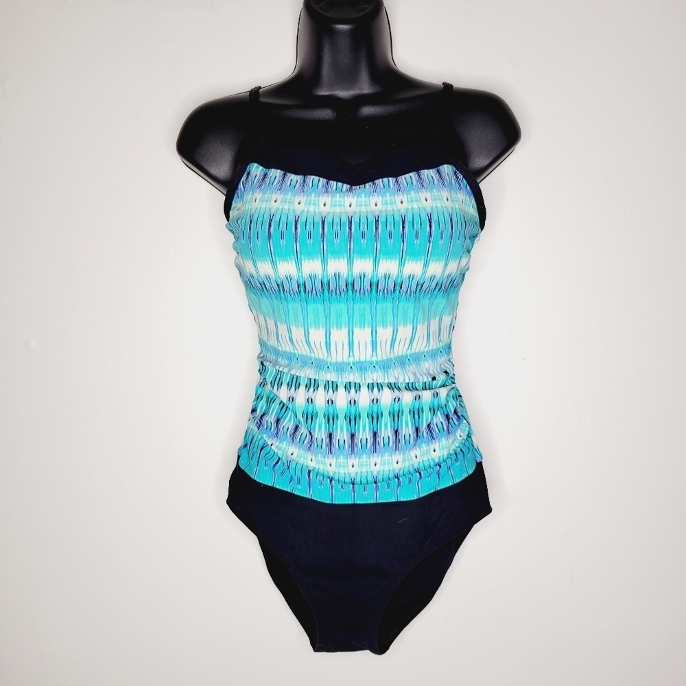 Christina Swim Coastal Deep Back Swimsuit